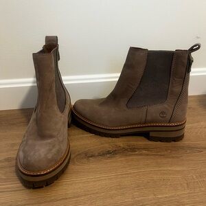 Timberland Tan Leather Ankle Boots